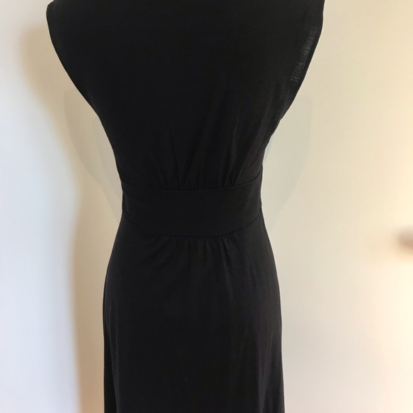 Theory fake wrap dress in black 100% wool - Picture 5 of 7